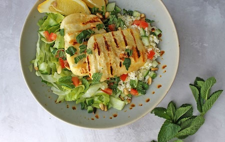 1Easy Keto Dinner Recipes To Try Tonight6 Halloumi Salad-min