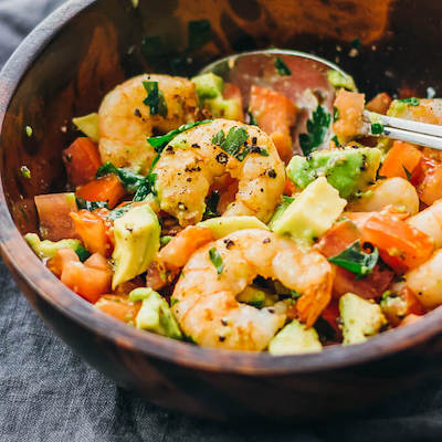 3. easy-shrimp-avocado-salad Keto lunch recipes for work