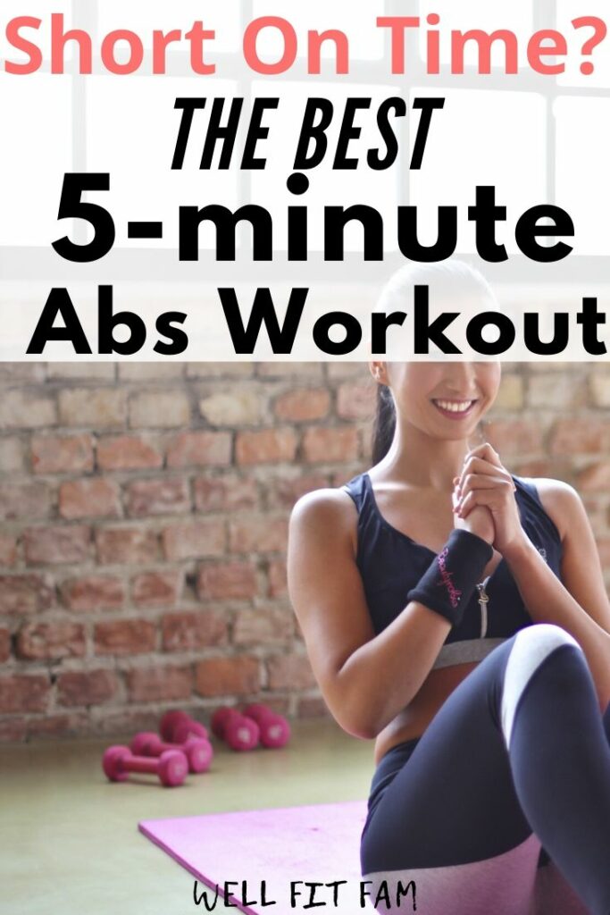 5 Minute Abs Workout At Home to Flatten and Tone Your Tummy