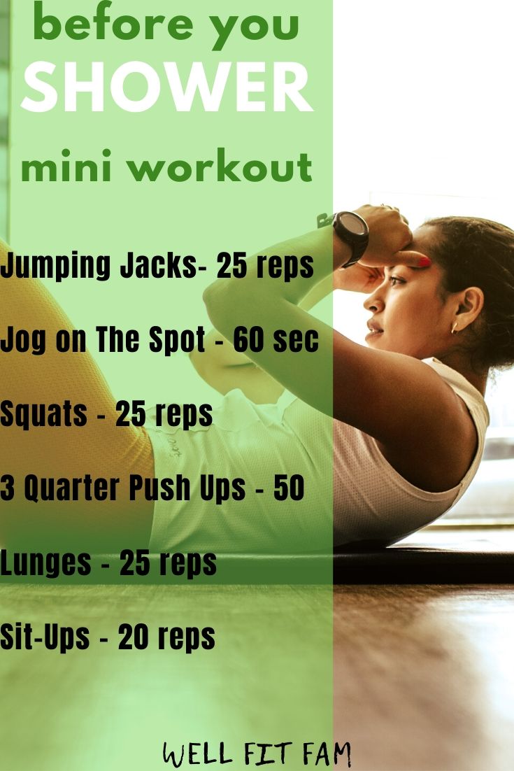 Before You Shower Mini Workout