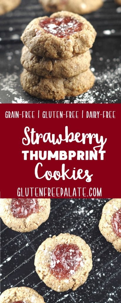 7. Grain-Free Strawberry Thumbprint Cookies-min
