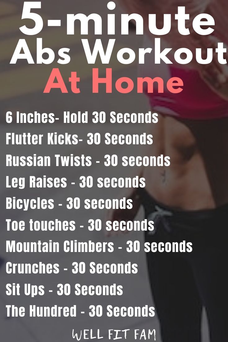 5 Minute Abs at Home